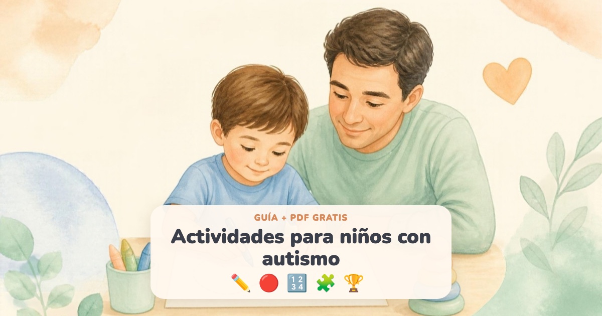 Actividades para niños con autismo para imprimir (fichas PDF gratis)