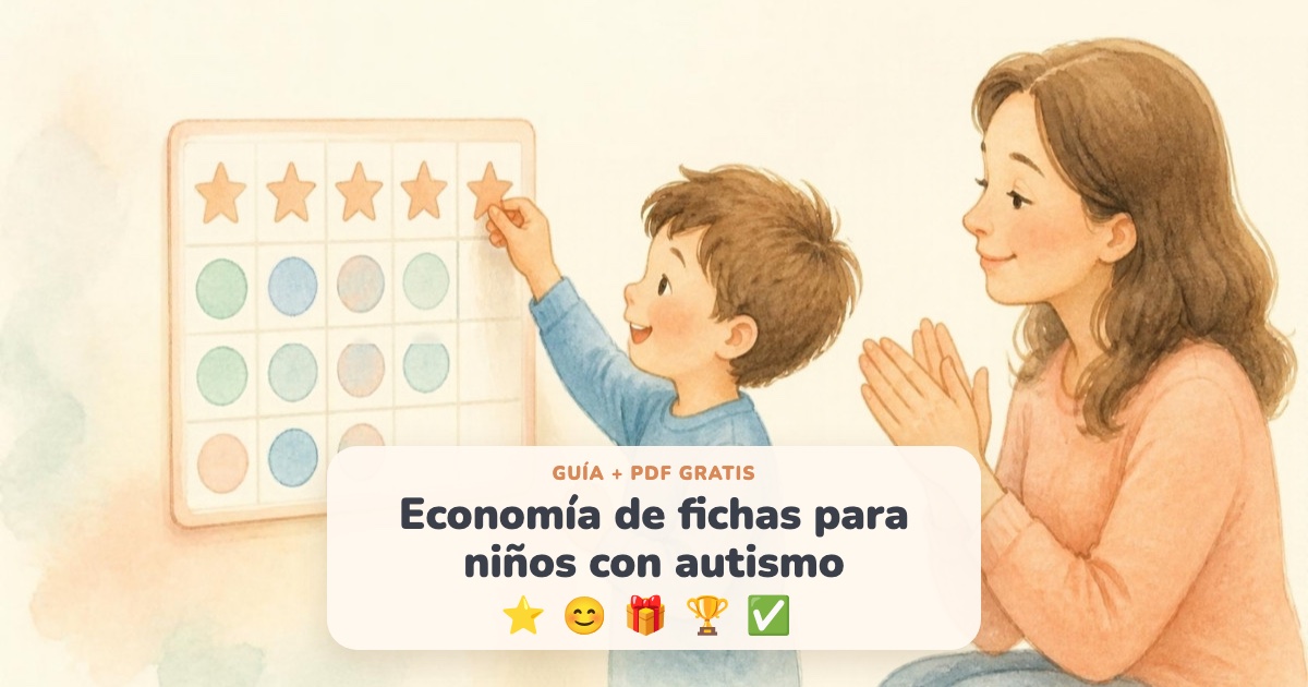 Economía de fichas para niños con autismo: cómo hacerla paso a paso (PDF gratis)