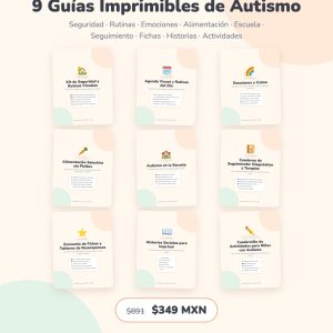 Paquete Familia: 9 guías imprimibles de autismo