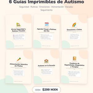 Paquete Familia: 6 guías imprimibles de autismo